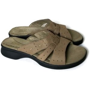 Clarks Springer Slide-on Flats Sandal Shoes 8W